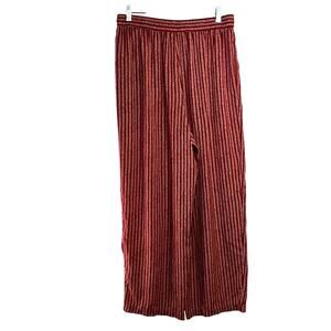 Leslie Fay Sportswear Raspberry Red Drawstring Pants Womens US 14 High Rise VTG